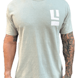 Long Island Strong Beach Wave Tshirt (Seafoam]