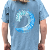 Youth Long Island Strong Beach Wave Tee (Ocean Blue)