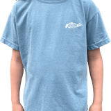 Youth Long Island Strong Beach Wave Tee (Ocean Blue)