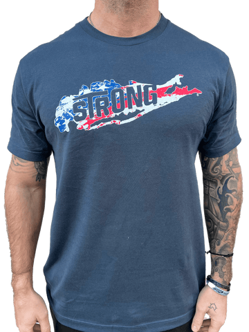Men's T-Shirt, Thin Blue Line New York Skyline - Thin Blue Line USA