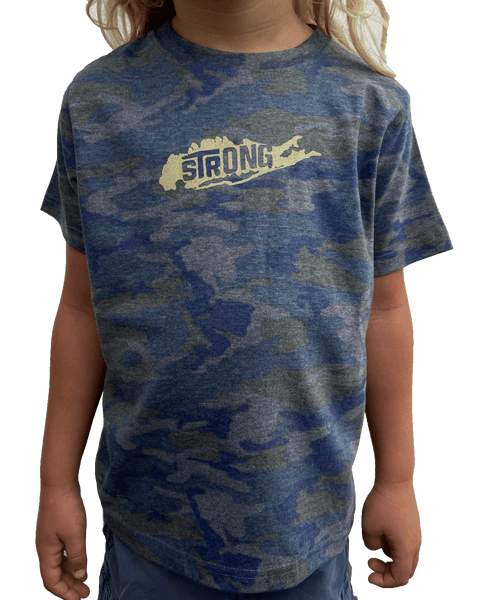 Toddler Long Island Strong Vintage Camo Tee